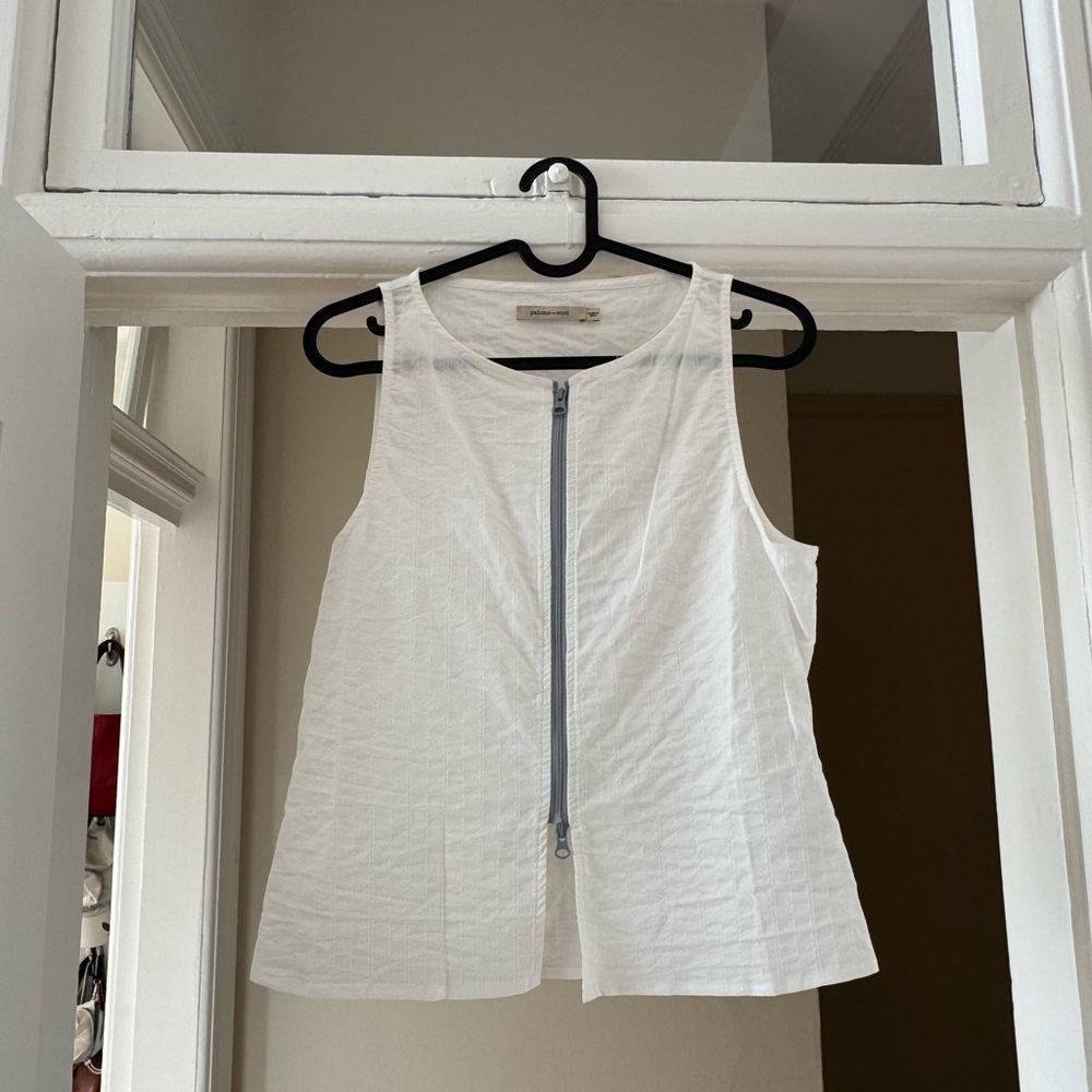 Paloma Wool Folch Stretch Cotton Zip Top